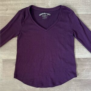 Aeropostale dark purple long sleeve